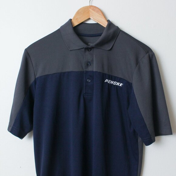 Penske Shirt Mens Small Blue Employee Polo - Picture 2 of 5